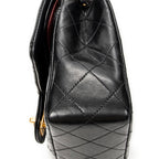 Bolso de Hombro Clásico Double Flap 23 Piel de Cordero Acolchada Negra