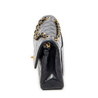 Shoulder Bag Classic Double Flap 23 Navy Quilted Lambskin Leather