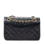Shoulder Bag Classic Double Flap 23 Navy Quilted Lambskin Leather