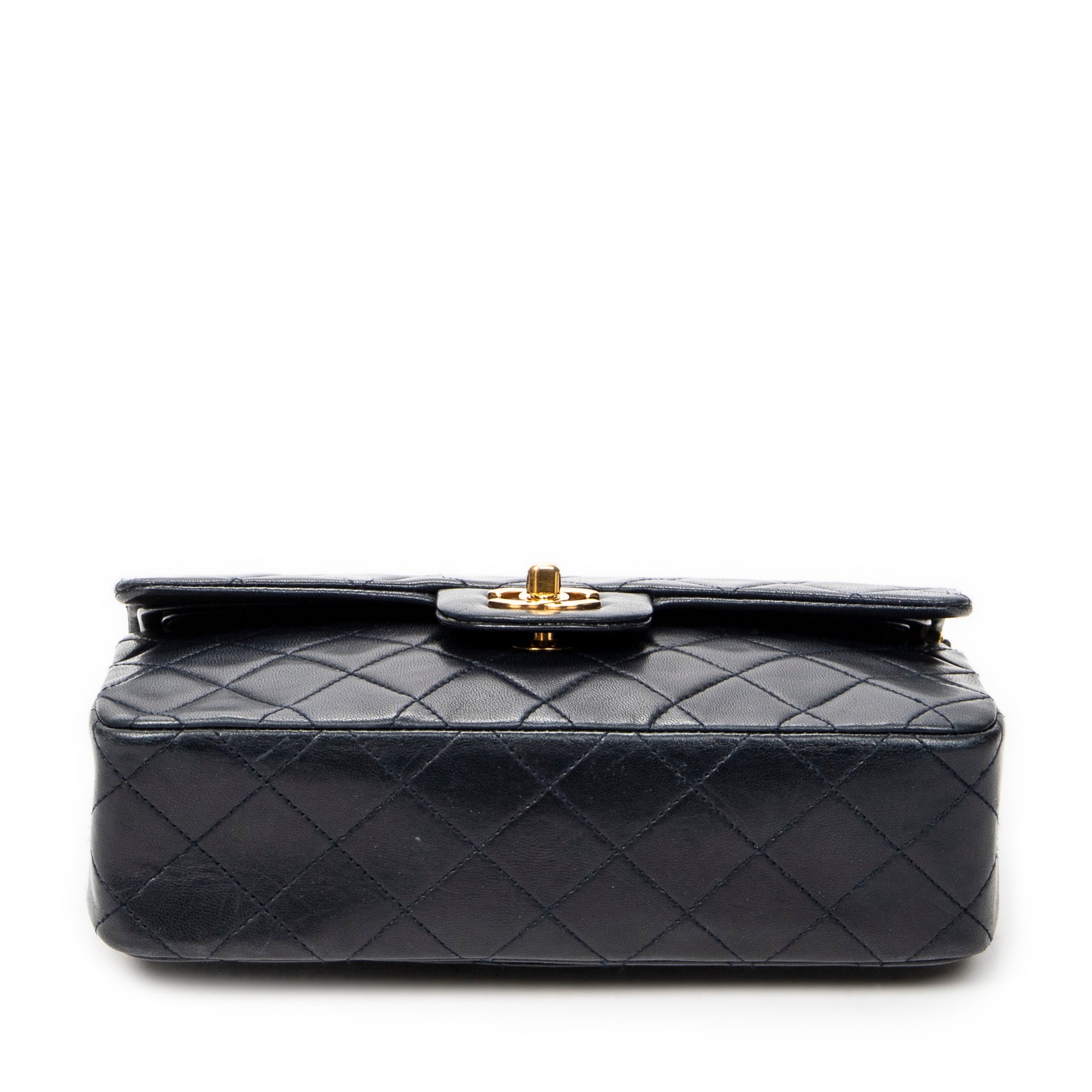 Shoulder Bag Classic Double Flap 23 Navy Quilted Lambskin Leather