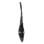 Shoulder Bag Large Reins Messenger Black Monogrammed Canvas