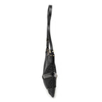 Shoulder Bag Large Reins Messenger Black Monogrammed Canvas