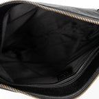 Shoulder Bag Large Reins Messenger Black Monogrammed Canvas