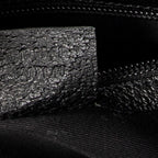 Shoulder Bag Large Reins Messenger Black Monogrammed Canvas