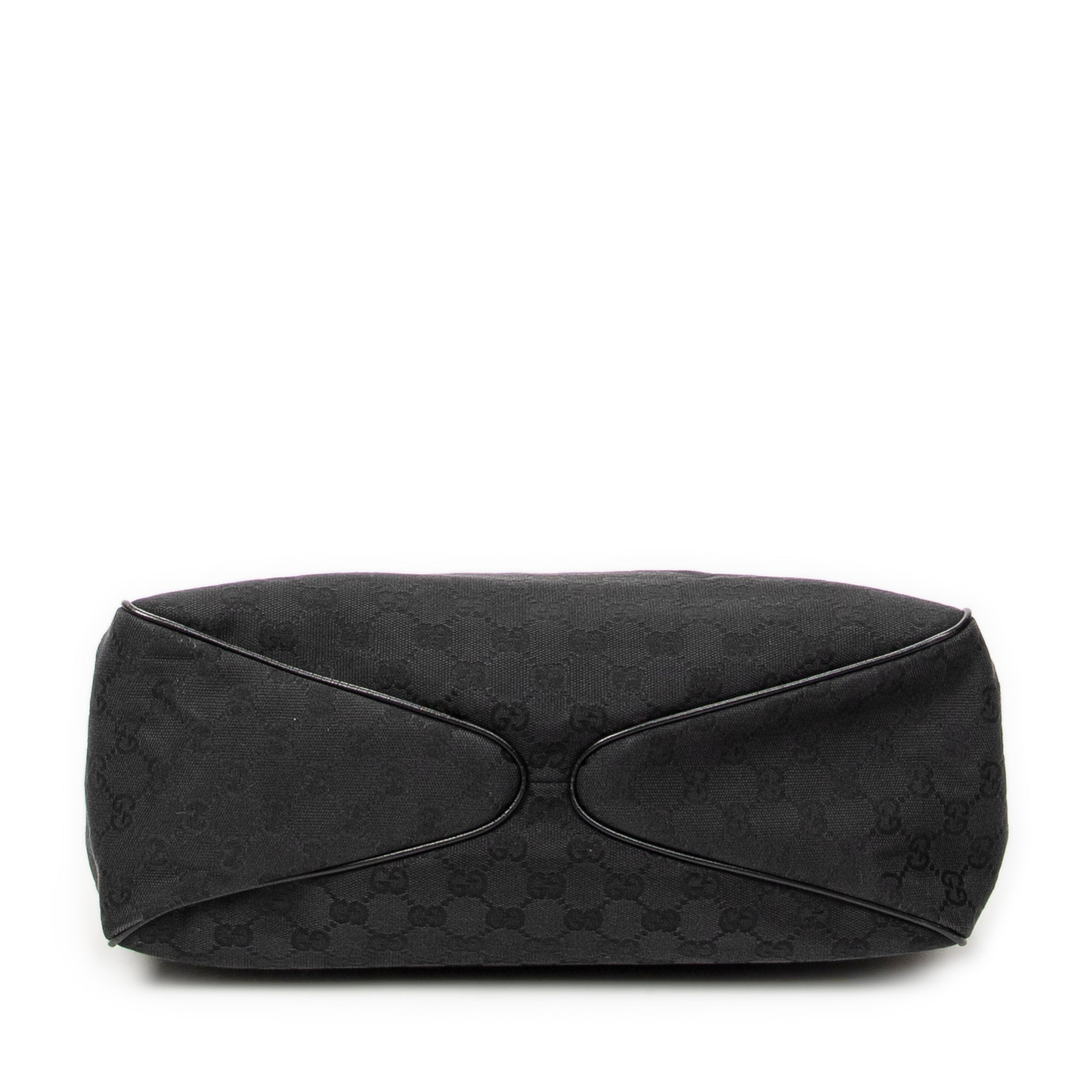 Shoulder Bag Wooden Handle Colbert Hobo Black Monogrammed Canvas