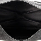 Bolso de Hombro Asa de Madera Colbert Hobo Lona Monogramada Negra
