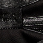 Bolso de Hombro Asa de Madera Colbert Hobo Lona Monogramada Negra