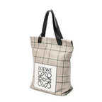 Shoulder Bag Anagram Shopper Tote Beige Anagram Embossed Leather
