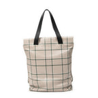 Shoulder Bag Anagram Shopper Tote Beige Anagram Embossed Leather
