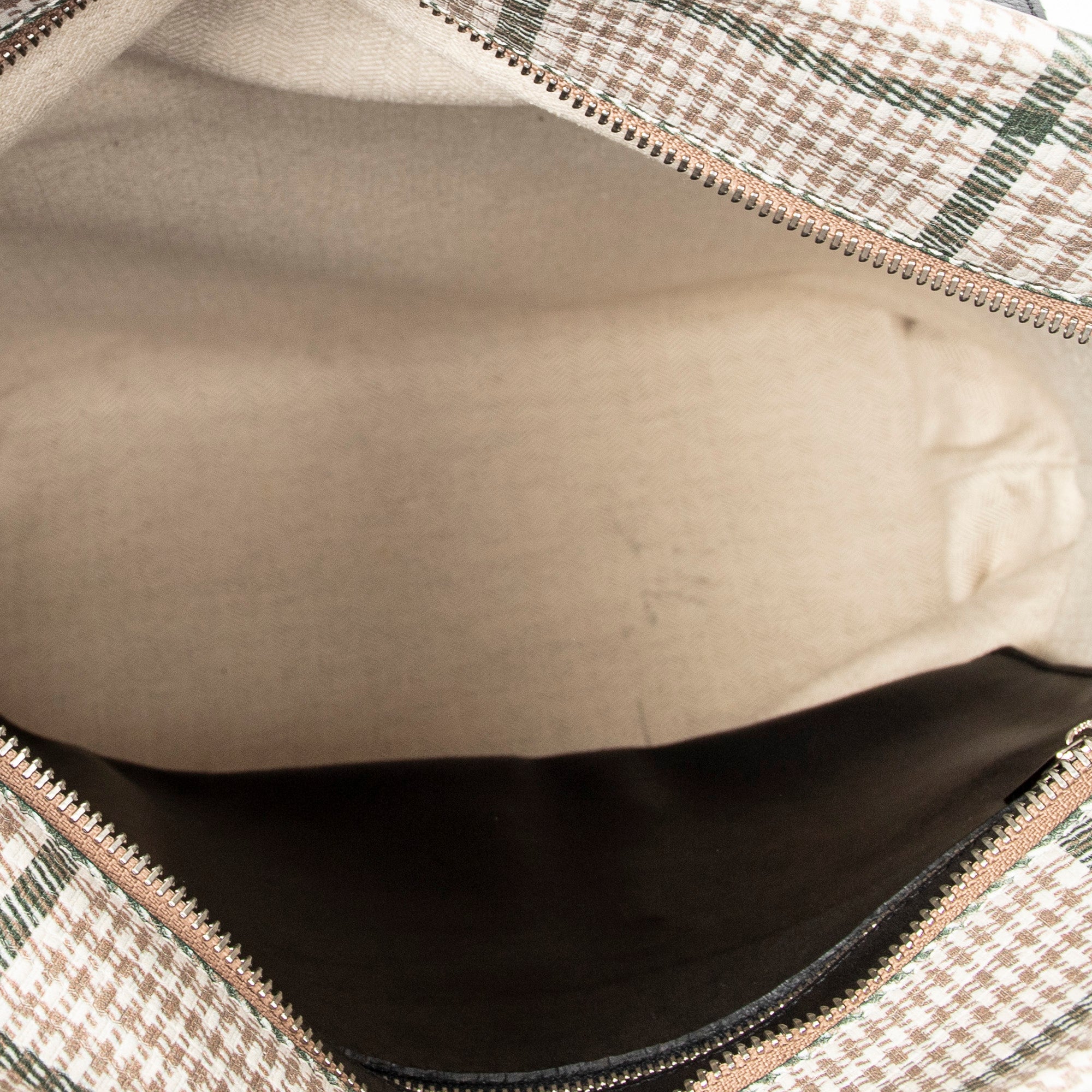 Shoulder Bag Anagram Shopper Tote Beige Anagram Embossed Leather