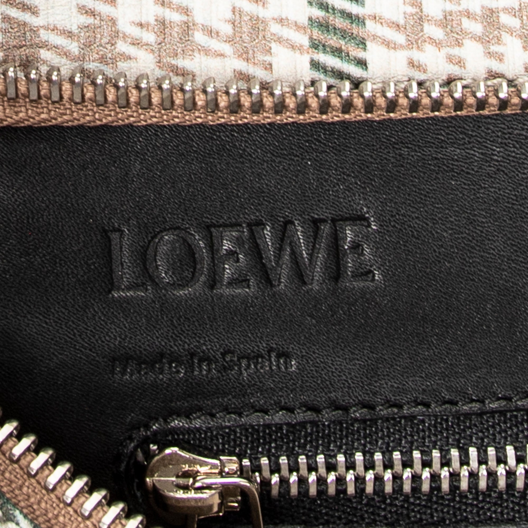 Shoulder Bag Anagram Shopper Tote Beige Anagram Embossed Leather