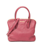 Shoulder Bag Convertible Madras Top Handle Pink Madras Leather