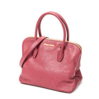 Shoulder Bag Convertible Madras Top Handle Pink Madras Leather
