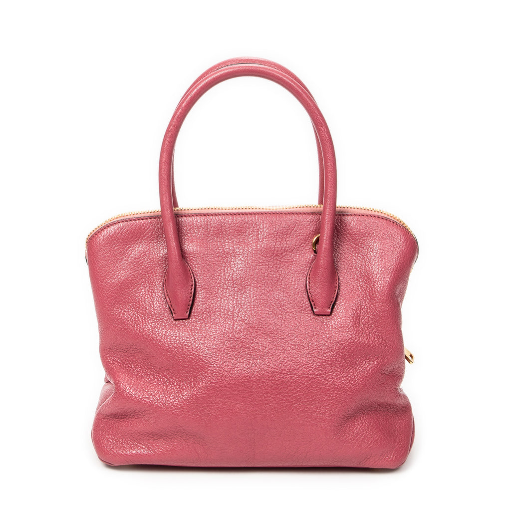 Shoulder Bag Convertible Madras Top Handle Pink Madras Leather