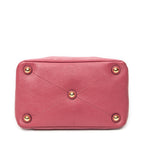 Shoulder Bag Convertible Madras Top Handle Pink Madras Leather