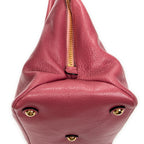 Shoulder Bag Convertible Madras Top Handle Pink Madras Leather