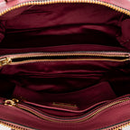 Shoulder Bag Convertible Madras Top Handle Pink Madras Leather