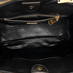 Shoulder Bag Medium Biker Convertible Tote Blue Quilted Calfskin Leather
