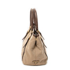 Shoulder Bag Logo Jacquard Tote Beige Jacquard Canvas