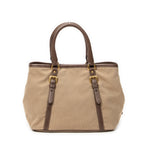 Shoulder Bag Logo Jacquard Tote Beige Jacquard Canvas