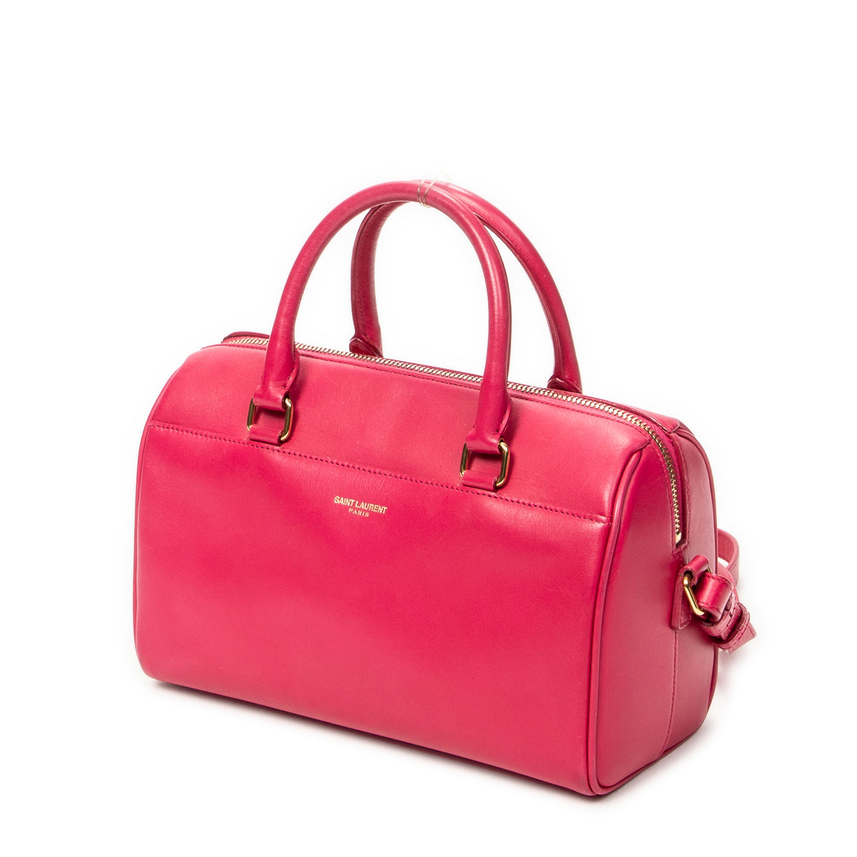 Shoulder Bag Baby Duffle Fuchsia Smooth Calfskin Leather