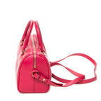 Shoulder Bag Baby Duffle Fuchsia Smooth Calfskin Leather