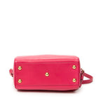Shoulder Bag Baby Duffle Fuchsia Smooth Calfskin Leather