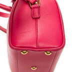 Shoulder Bag Baby Duffle Fuchsia Smooth Calfskin Leather