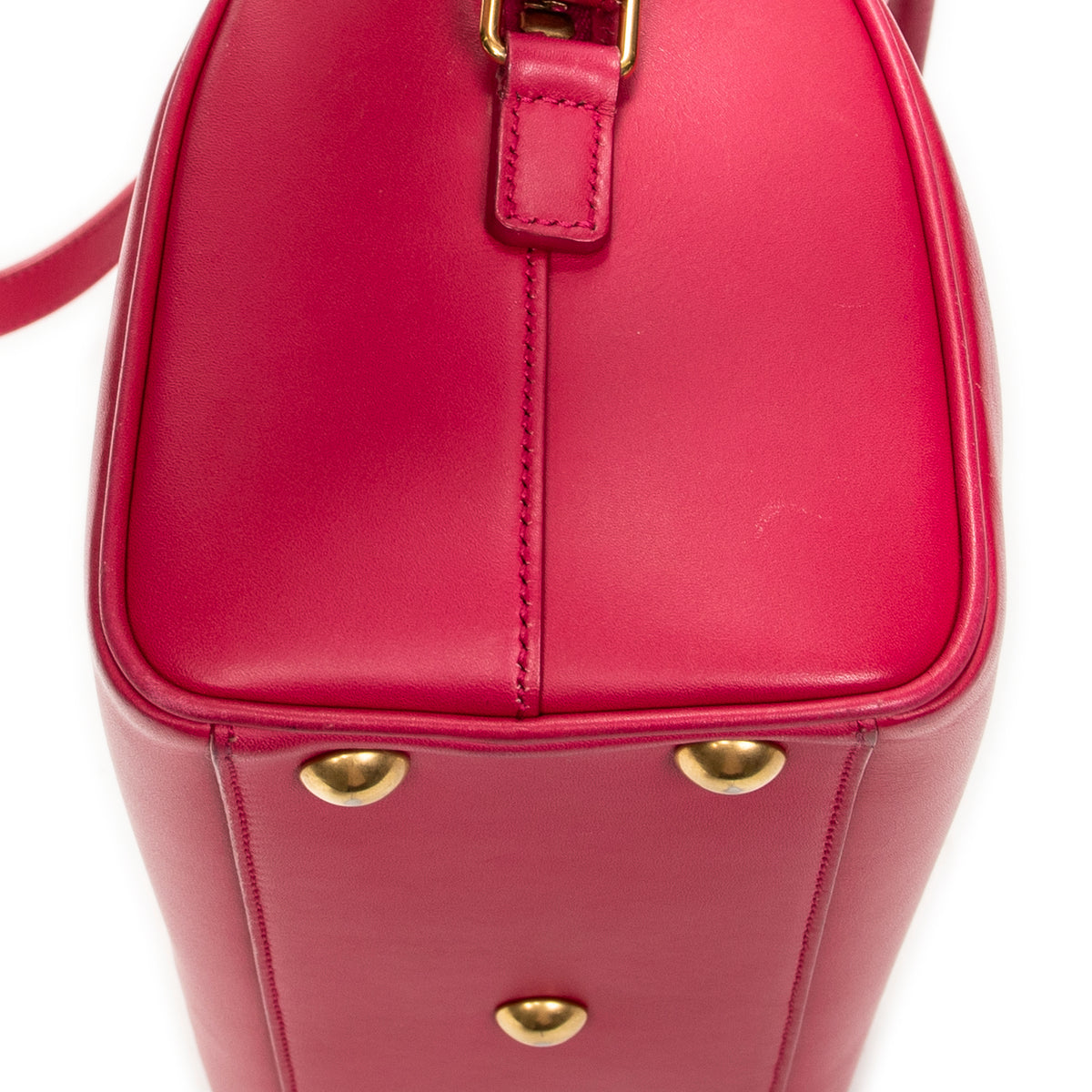 Shoulder Bag Baby Duffle Fuchsia Smooth Calfskin Leather