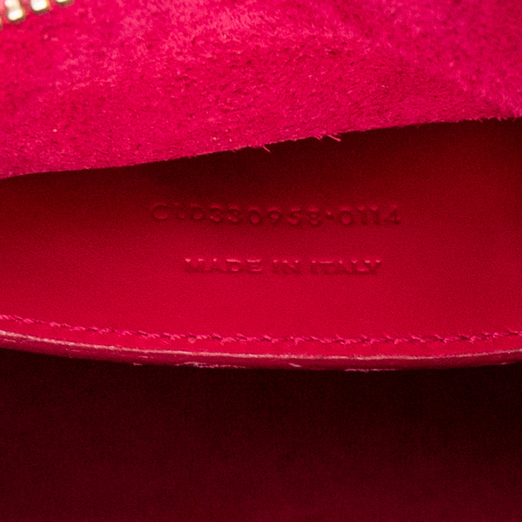 Shoulder Bag Baby Duffle Fuchsia Smooth Calfskin Leather
