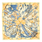 Scarf Scarf Light Yellow 100% Twill Silk