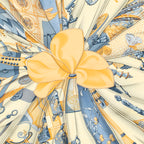 Scarf Scarf Light Yellow 100% Twill Silk
