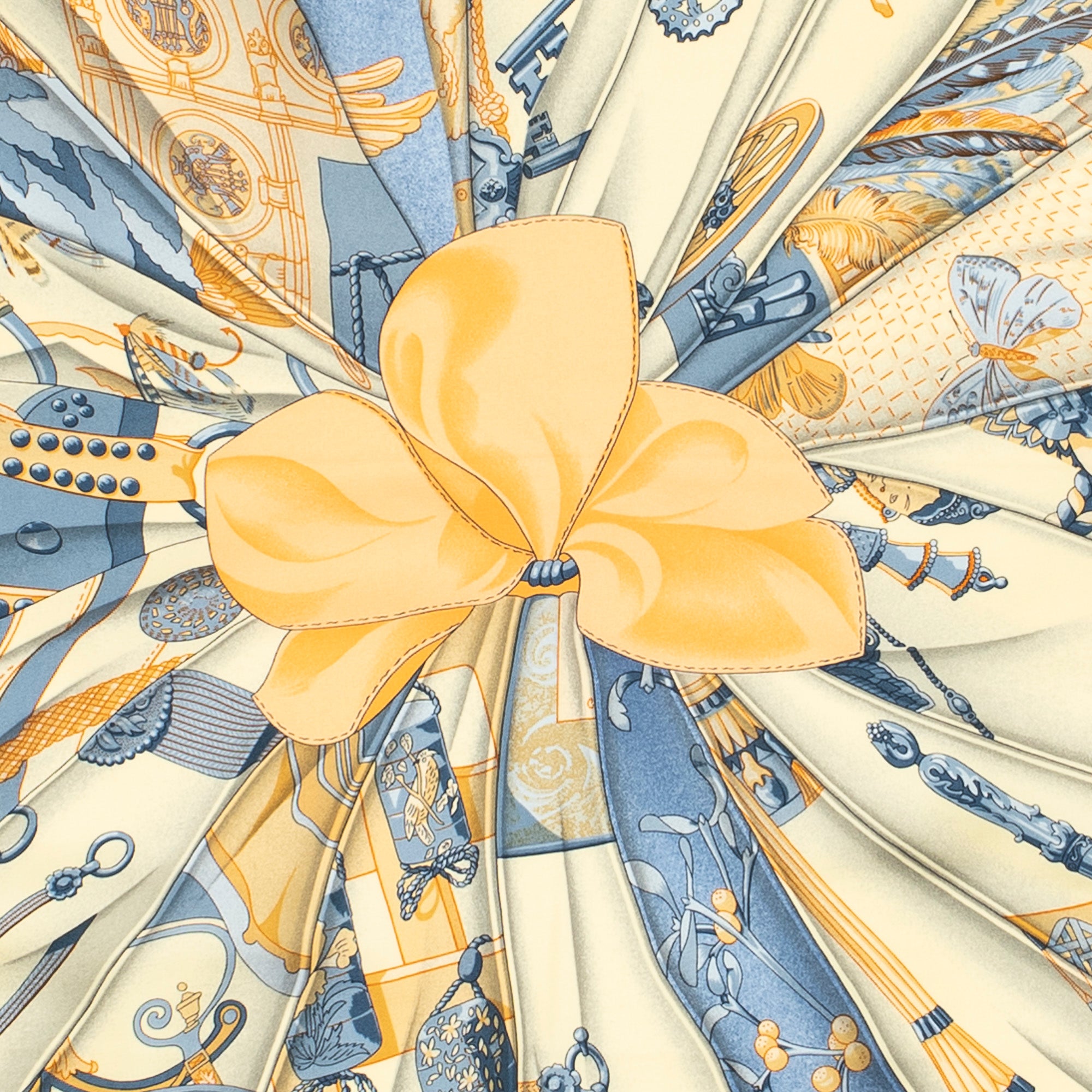 Scarf Scarf Light Yellow 100% Twill Silk