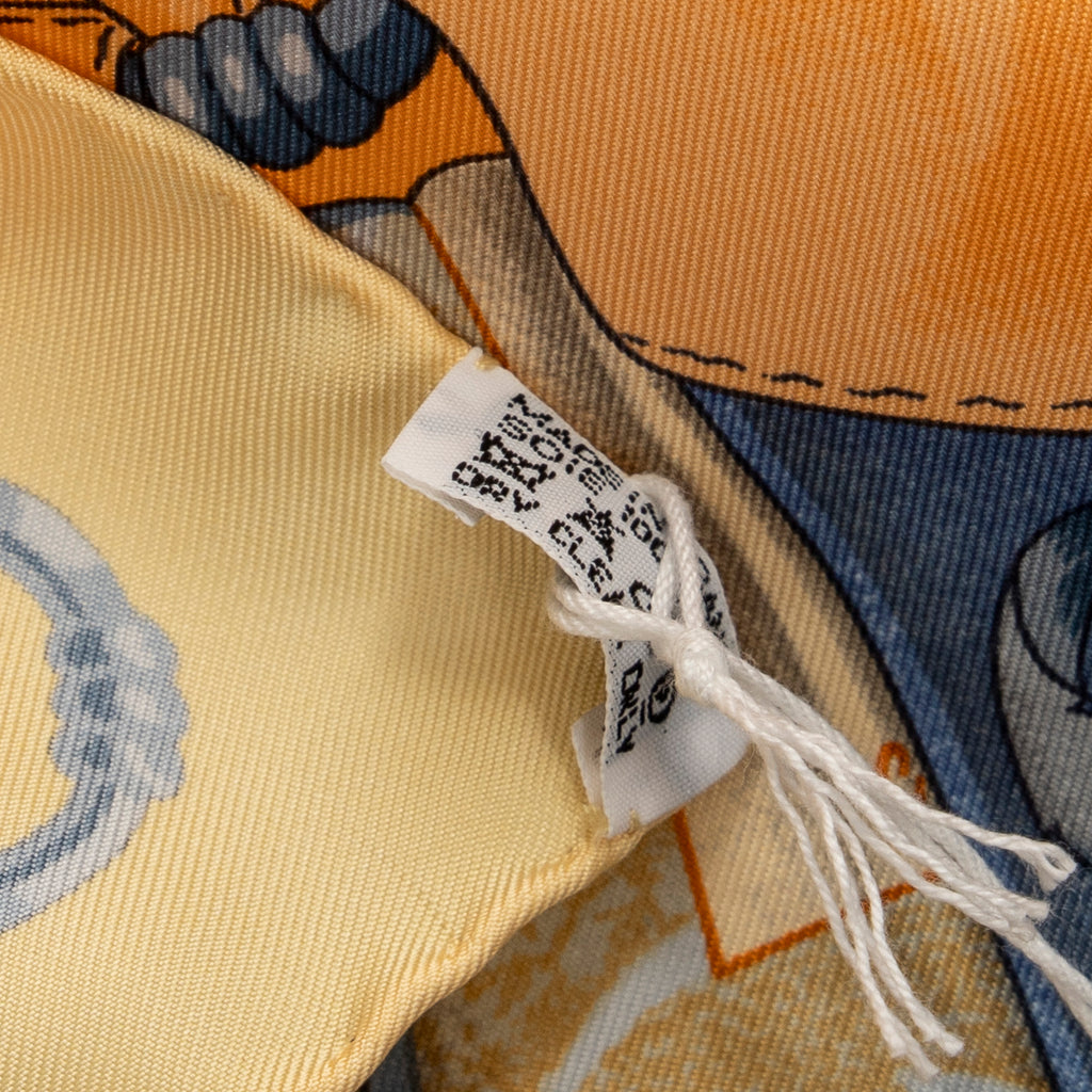 Scarf Scarf Light Yellow 100% Twill Silk