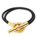 Bracelet Glenan Double Tour Black Swift Leather