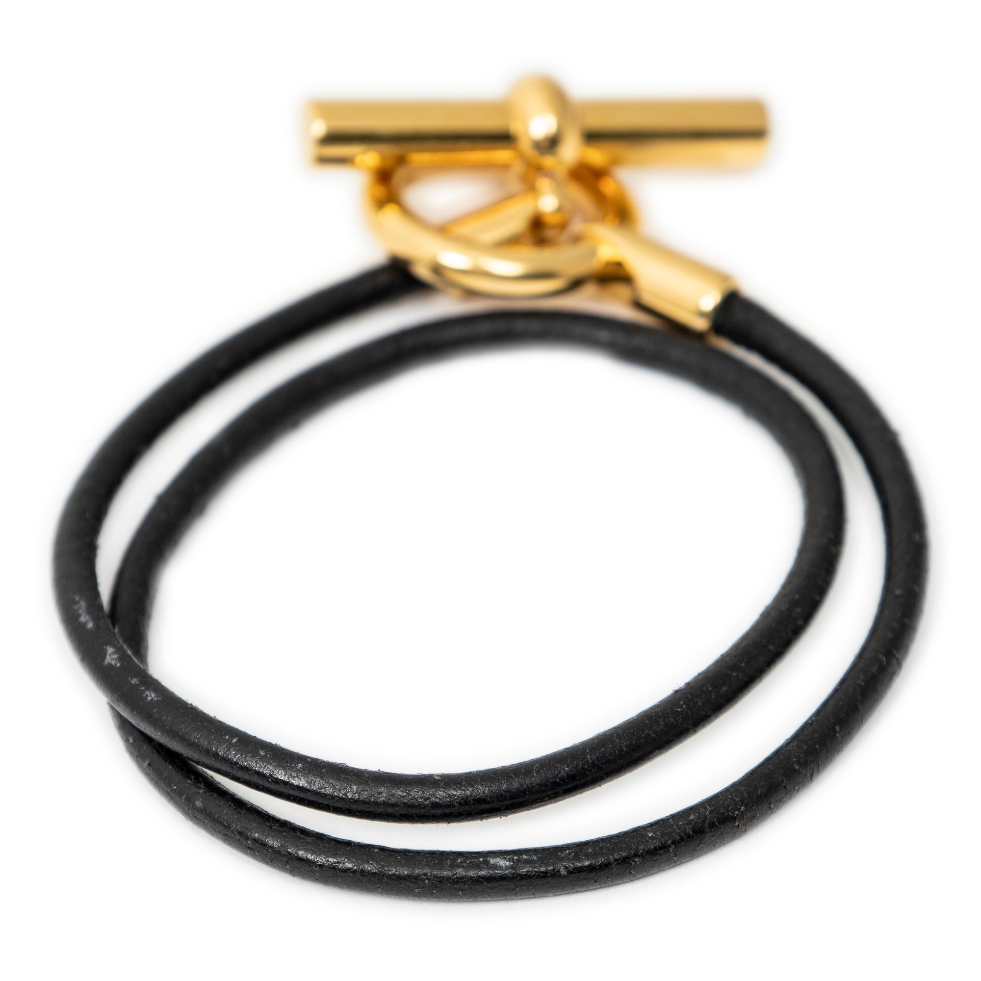 Bracelet Glenan Double Tour Black Swift Leather