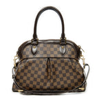 Sac Épaule Trevi PM Damier Ébène Marron