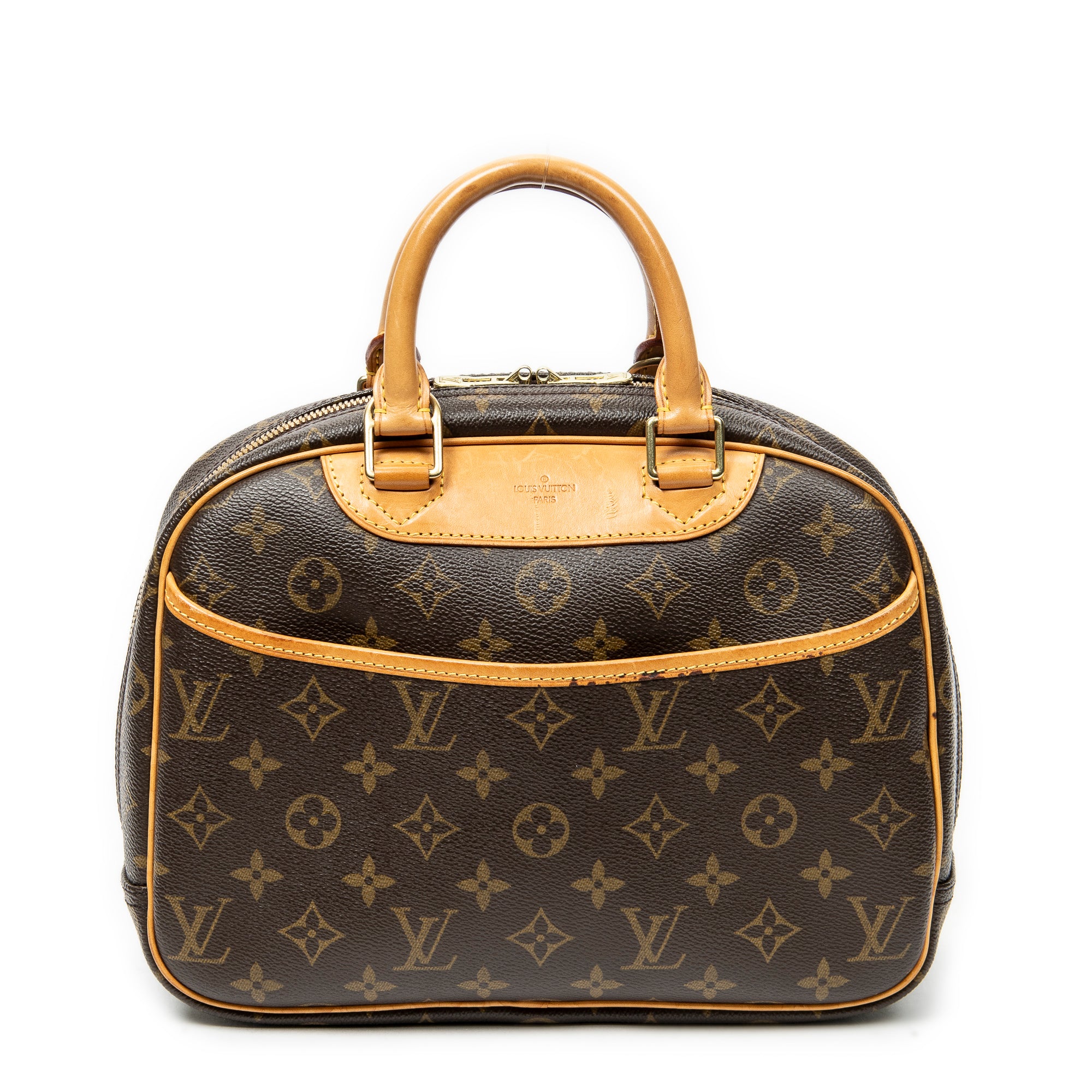 Handbag Trouville Brown Monogram Canvas