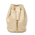 Backpack Small C Backpack Beige Quilted Calfskin Leather