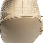 Backpack Small C Backpack Beige Quilted Calfskin Leather