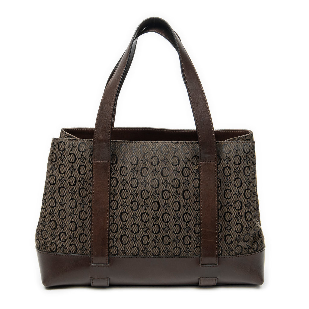 Handbag Open Tote Brown C Macadam Canvas