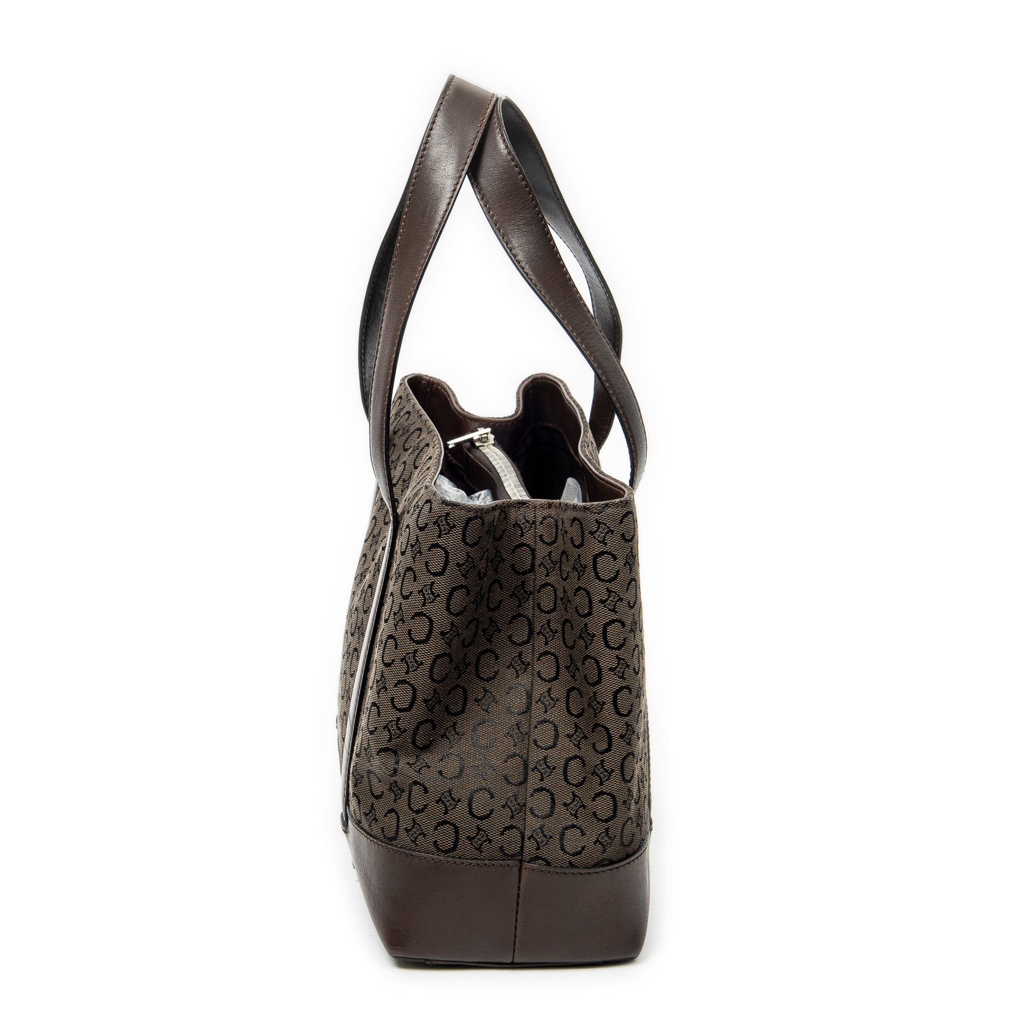 Handbag Open Tote Brown C Macadam Canvas