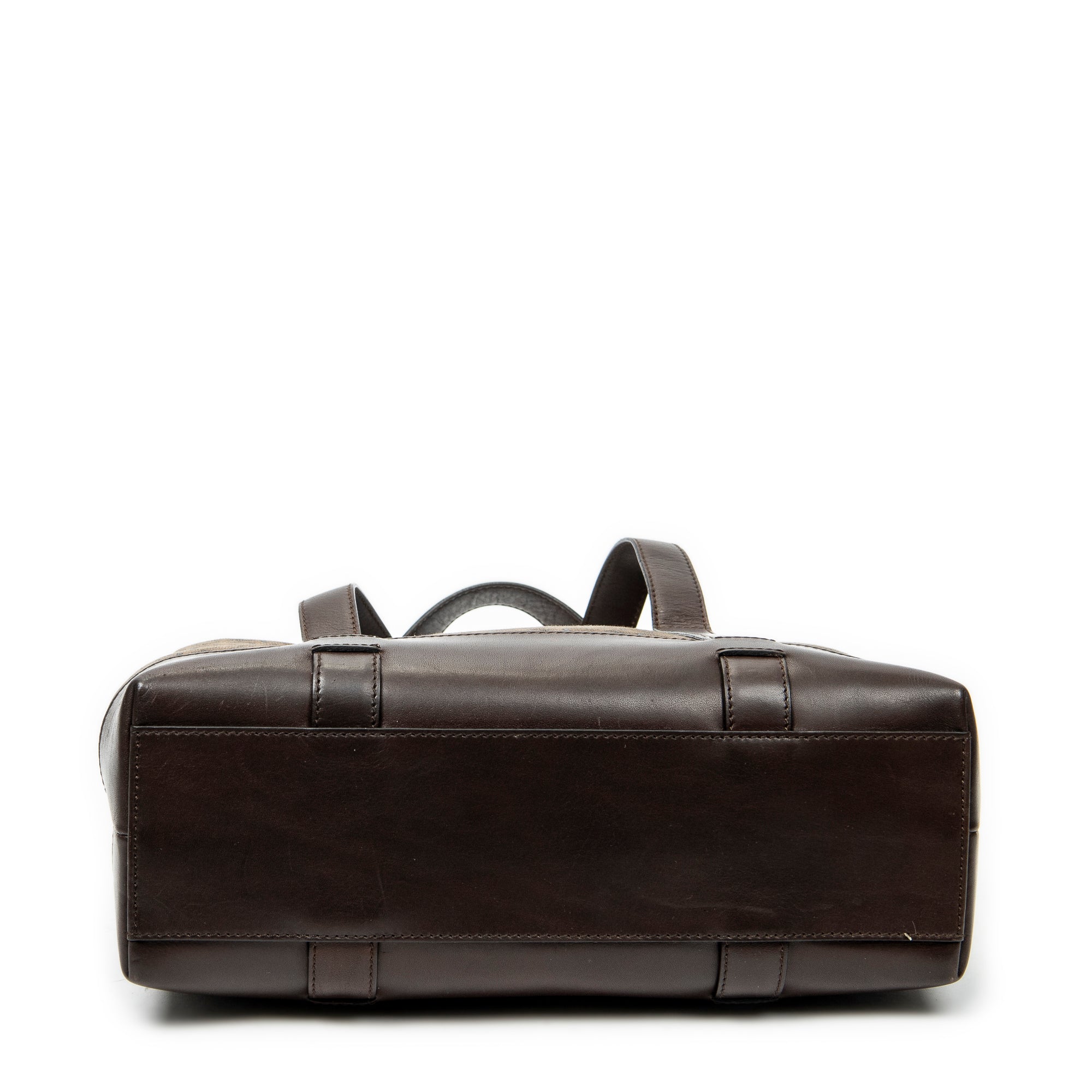 Handbag Open Tote Brown C Macadam Canvas