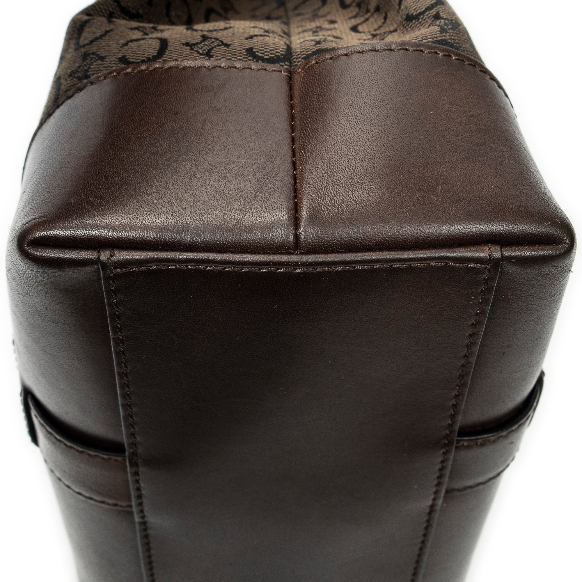 Handbag Open Tote Brown C Macadam Canvas
