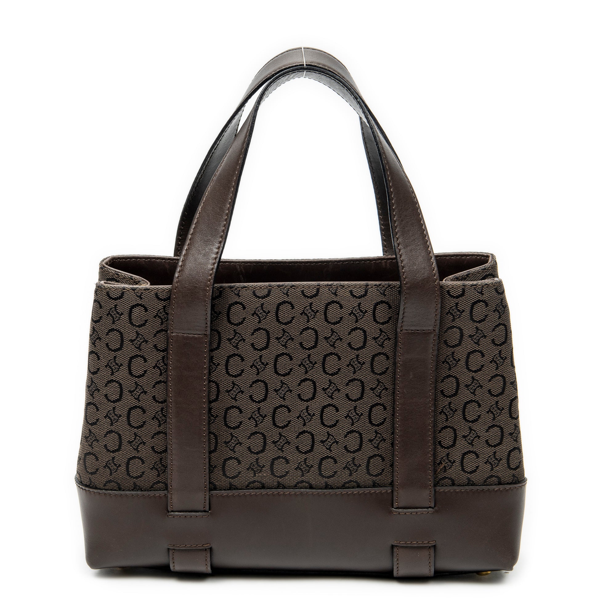 Handbag Open Tote Brown C Macadam Canvas