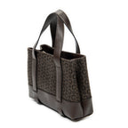 Handbag Open Tote Brown C Macadam Canvas