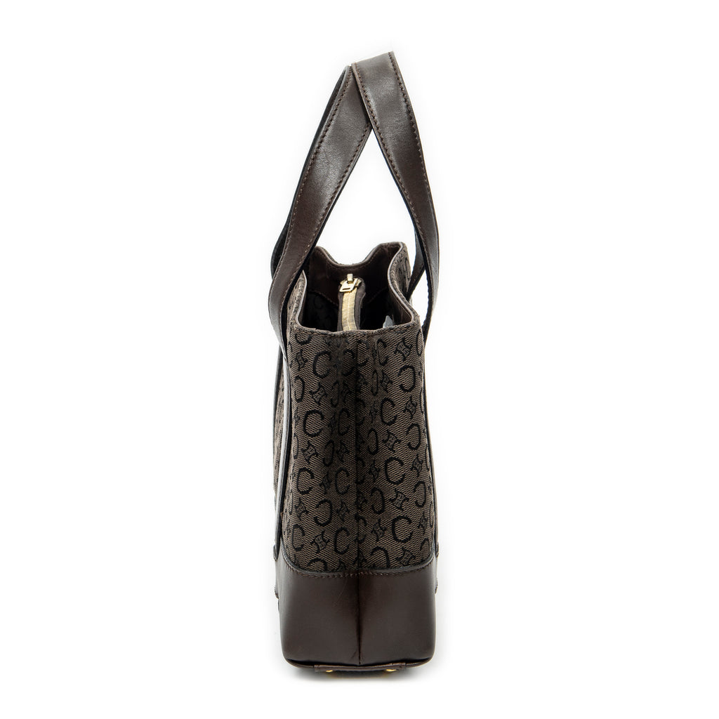 Handbag Open Tote Brown C Macadam Canvas