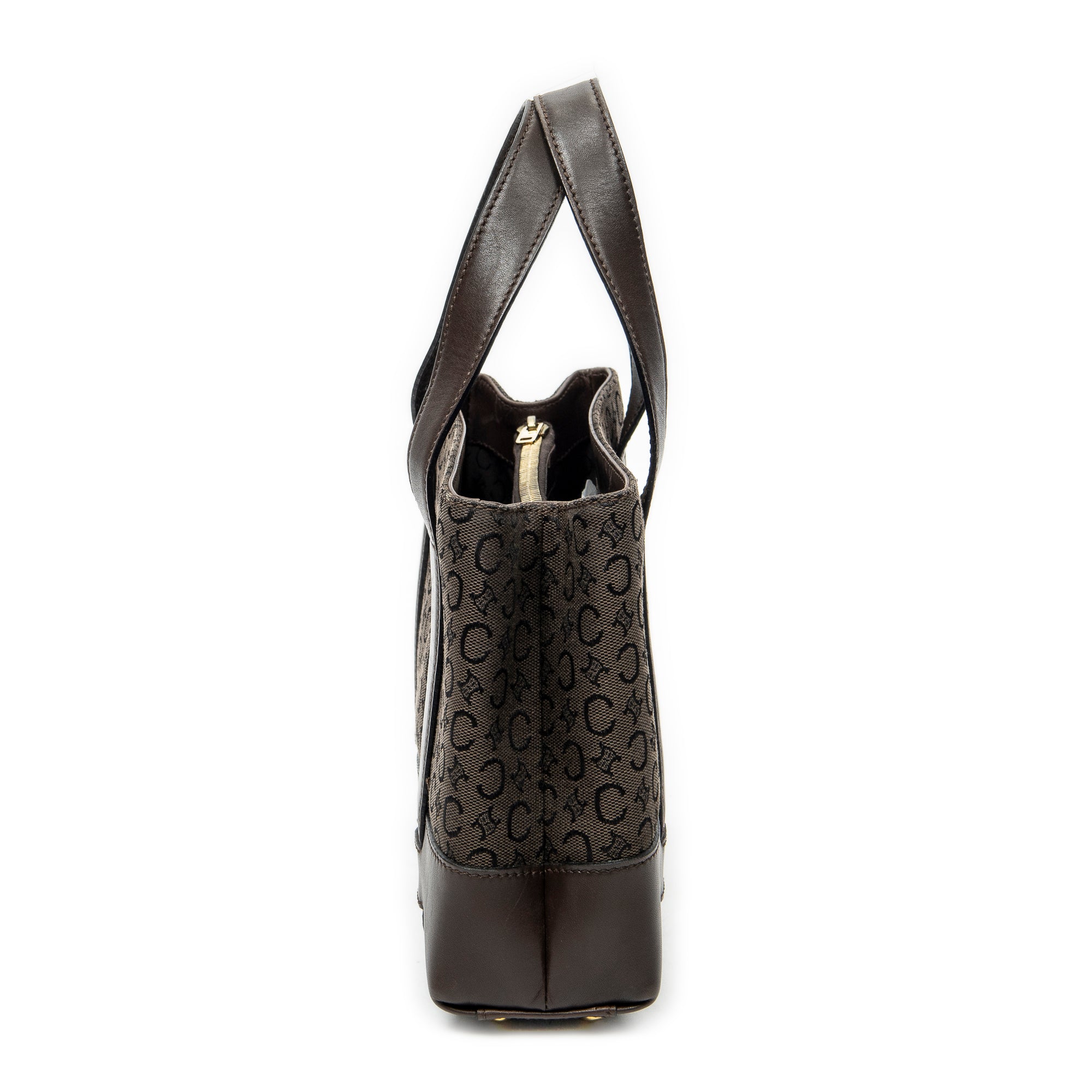 Handbag Open Tote Brown C Macadam Canvas