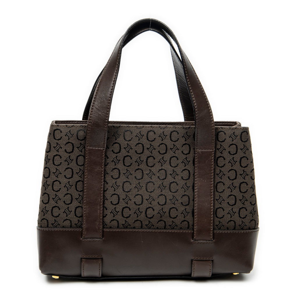 Handbag Open Tote Brown C Macadam Canvas