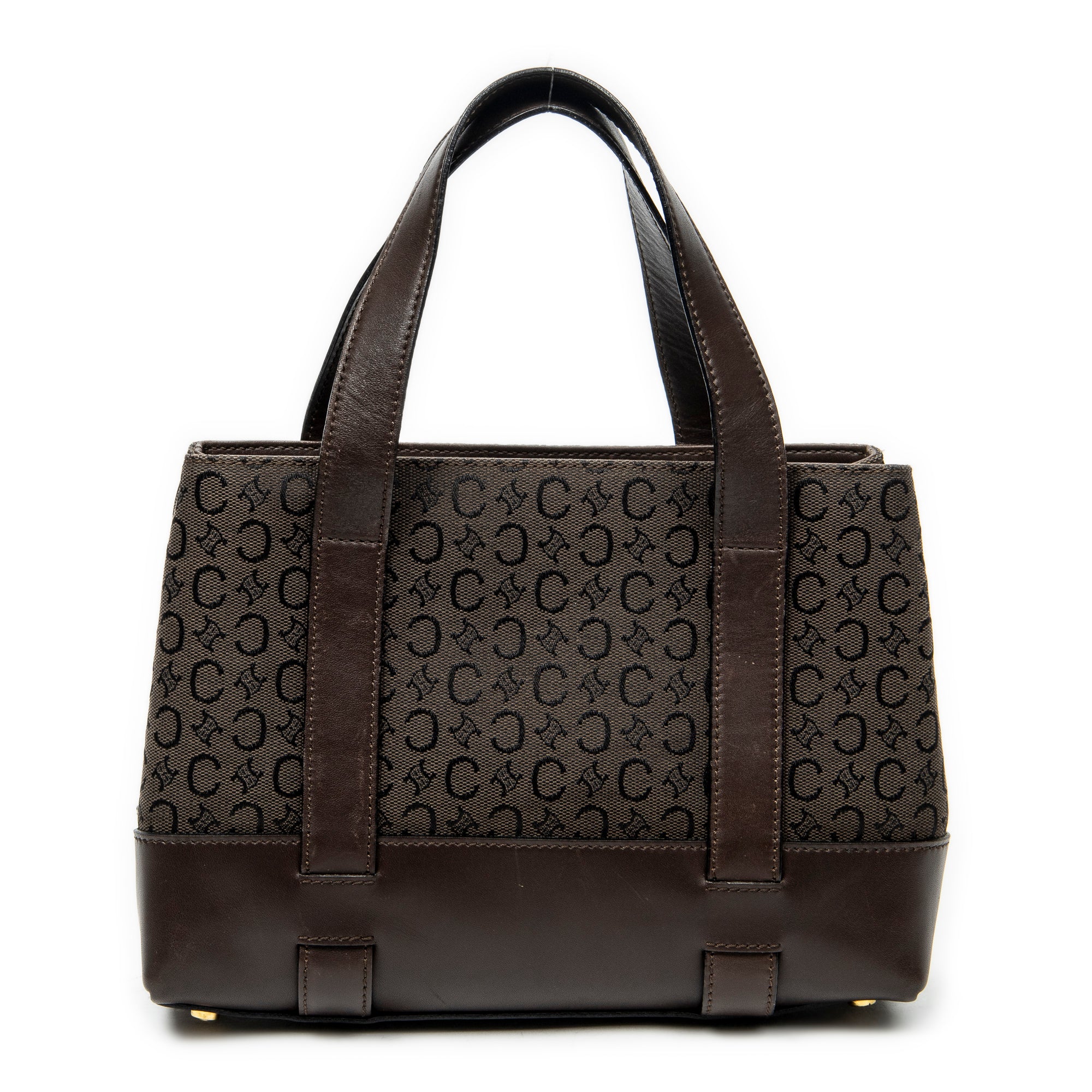Handbag Open Tote Brown C Macadam Canvas
